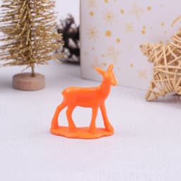 1Pcs Miniature Dollhouse Baby Deer Toy Dollhouse Christmas Elk Ornaments Decoration Accessories
