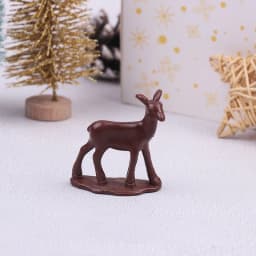 1Pcs Miniature Dollhouse Baby Deer Toy Dollhouse Christmas Elk Ornaments Decoration Accessories