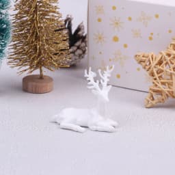 1Pcs Miniature Dollhouse Baby Deer Toy Dollhouse Christmas Elk Ornaments Decoration Accessories