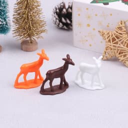 1Pcs Miniature Dollhouse Baby Deer Toy Dollhouse Christmas Elk Ornaments Decoration Accessories