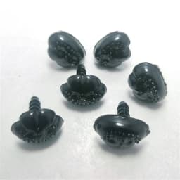 DIY 9/12/15/19mm Flat Bottom Triangle Nose Toy Puppy Bear Nose Accessories Plastic Plushs Snout Animals Nose Plush Accessories