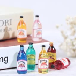 1 Set 1/12 Miniature Wine Bottles Dollhouse Kitchen Accessories - Mini Dolls House Living Room Accessories Beer Drink Bottles