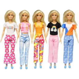 Fashion Dress Kids Toys Female Doll Clothes Doctor Nurse Clothing Wear Dolls Accessories For Children DIY Game Christmas Gifts