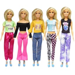 Fashion Dress Kids Toys Female Doll Clothes Doctor Nurse Clothing Wear Dolls Accessories For Children DIY Game Christmas Gifts