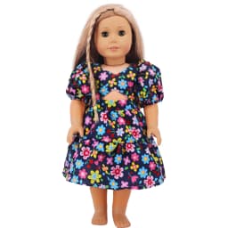 Doll Clothes Dress for 18inch American Doll& 43Cm Baby Doll T-shirt+Skirt Cute Bow Dress Our Generation Baby Girl's Toys Gift