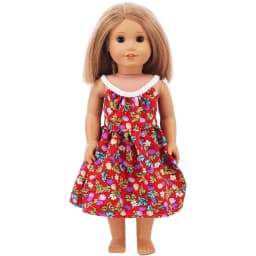 Doll Clothes Dress for 18inch American Doll& 43Cm Baby Doll T-shirt+Skirt Cute Bow Dress Our Generation Baby Girl's Toys Gift