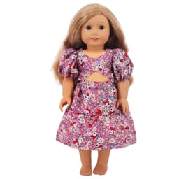 Doll Clothes Dress for 18inch American Doll& 43Cm Baby Doll T-shirt+Skirt Cute Bow Dress Our Generation Baby Girl's Toys Gift