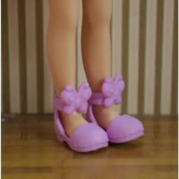 BQ2 Dolls purple shoes small toy accessories for height 11cm kelly dolls feet
