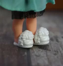 BQ2 Dolls purple shoes small toy accessories for height 11cm kelly dolls feet