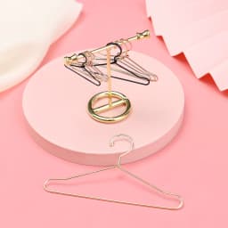 10pcs Cute Doll Hangers Rack Metal Mini Hanger For Dolls Accessories For Doll Wardrobe Coat Dress Clothes Dollhouse Toy