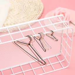10pcs Cute Doll Hangers Rack Metal Mini Hanger For Dolls Accessories For Doll Wardrobe Coat Dress Clothes Dollhouse Toy