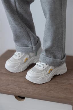 BJD Doll Boys Sports Shoes 1/3 1/4 1/6 ID75 White Youth Handsome Casual Network-surface Sneakers Toy Shoes Doll Accessories