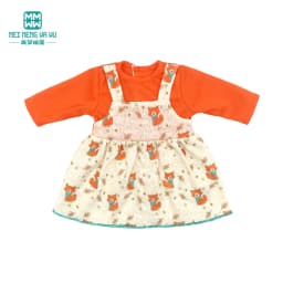 Doll Clothes Fashion T Shirt Pants Cartoon Dress Fits 45cm American Doll Toy Accessories Gift Girls