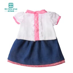 Doll Clothes Fashion T Shirt Pants Cartoon Dress Fits 45cm American Doll Toy Accessories Gift Girls