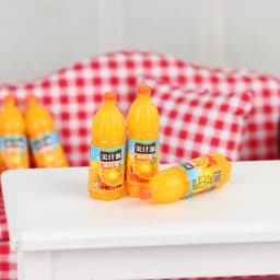 5Pcs Mini Drink Juice Bottles Dollhouse Miniatures Doll Food Kitchen Living Room ob11 Model Shooting Props DIY Supplies