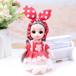 17cm Bjd Dolls 1/12 Mini Doll 13 Joint Moveable Cute Pouting Doll Fashion Princess Loli DIY Dress Up Girls Toys Birthday Gift