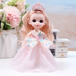 17cm Bjd Dolls 1/12 Mini Doll 13 Joint Moveable Cute Pouting Doll Fashion Princess Loli DIY Dress Up Girls Toys Birthday Gift