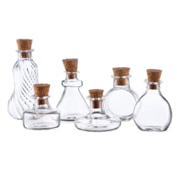 1/12 Scale Miniature Dollhouse Glass Vase Mini Stripe Wishing Glass Bottle Simulation Vase Model for Doll House Accessories Toy