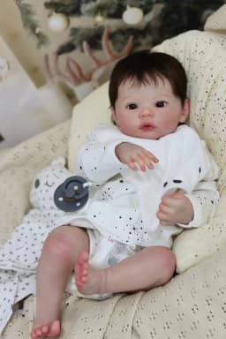 18 Inch 3D Painted Skin Meadow Handmade Bebe Reborn Doll Full Body Silicone Vinyl Bebe Reborn Doll With Similar Clothes