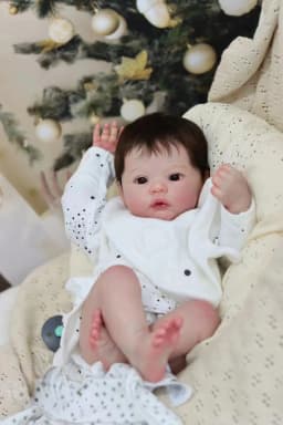 18 Inch 3D Painted Skin Meadow Handmade Bebe Reborn Doll Full Body Silicone Vinyl Bebe Reborn Doll With Similar Clothes