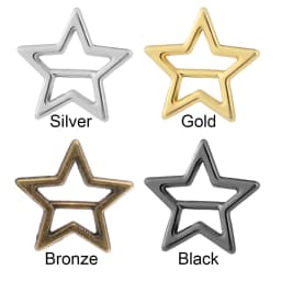 20pcs Newest 3.5mm Mini Ultra-small Star Tri-glide Belt Buckle Doll Bags Buckles Diy Doll Buttons Shoes Accessories