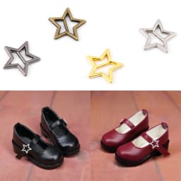 20pcs Newest 3.5mm Mini Ultra-small Star Tri-glide Belt Buckle Doll Bags Buckles Diy Doll Buttons Shoes Accessories