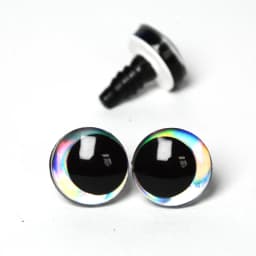 20pcs 16mm 18mm 20mm 25mm 30mm Cartoon 3D glitter toy doll pupil eyes with washer --color size option