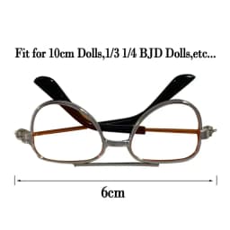 6cm Fashion Doll Sunglasses For 10cm Cotton Dolls Frame Eyeglasses for 1/3 1/4 BJD Dolls Mini Eyeglasses DIY Clothes Accessories
