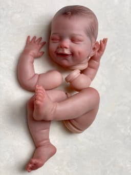 Customizable 18 Inch April Smile Bebe Doll Painted Kits Lifelike Reborn Parts Semi-Finished Accessories Kits