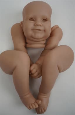 Miaio Blank Reborn Baby Doll Kit Vinyl Body 20/24 Inches Maddie Unpainted Unfinished Doll Parts DIY Blank Reborn Vinyl Doll Kit
