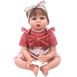 50cm Reborn Baby Doll Clothes Cute Rompers with Hat 22 Inch Dolls Outfit 55cm Toys Wears