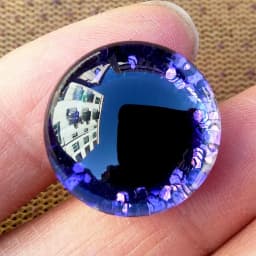 20pcs High Quality Safety Eyes For Amigurumi Crochet Toys Glitter Mixed Sizes Large Green Blue Buttons Doll Eye 18/20/25/30/35mm