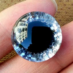 20pcs High Quality Safety Eyes For Amigurumi Crochet Toys Glitter Mixed Sizes Large Green Blue Buttons Doll Eye 18/20/25/30/35mm