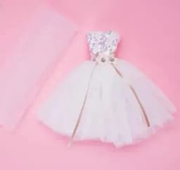 Wholesale Toy accessories gift clothes blue purple dressess for your BB FR 1/6 scale dolls BBIKG06