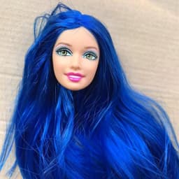 Orignal ST 70th Doll Heads Red Purple Tricolor HairDoll Accessories DIY Doll Parts Girl Christmas Gifts Rare Collection Dolls