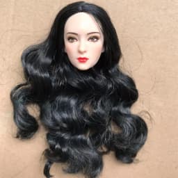Orignal ST 70th Doll Heads Red Purple Tricolor HairDoll Accessories DIY Doll Parts Girl Christmas Gifts Rare Collection Dolls