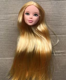 Orignal ST 70th Doll Heads Red Purple Tricolor HairDoll Accessories DIY Doll Parts Girl Christmas Gifts Rare Collection Dolls