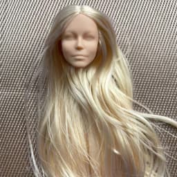 Orignal ST 70th Doll Heads Red Purple Tricolor HairDoll Accessories DIY Doll Parts Girl Christmas Gifts Rare Collection Dolls