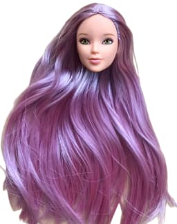 Orignal ST 70th Doll Heads Red Purple Tricolor HairDoll Accessories DIY Doll Parts Girl Christmas Gifts Rare Collection Dolls