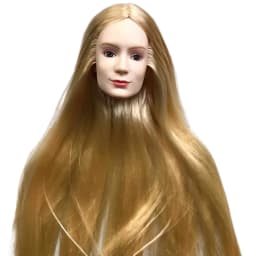 Orignal ST 70th Doll Heads Red Purple Tricolor HairDoll Accessories DIY Doll Parts Girl Christmas Gifts Rare Collection Dolls