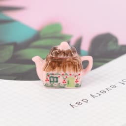 Lovely Porcelain Cup Water Kettle Tableware 1/12 Miniature Dollhouse Kitchen Toy