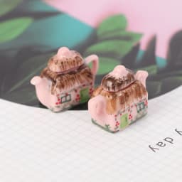 Lovely Porcelain Cup Water Kettle Tableware 1/12 Miniature Dollhouse Kitchen Toy