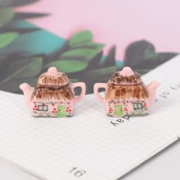 Lovely Porcelain Cup Water Kettle Tableware 1/12 Miniature Dollhouse Kitchen Toy