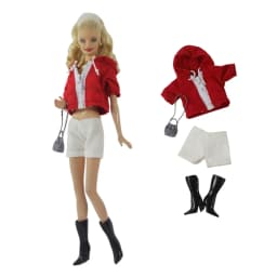 Handmade Babi Clothes Leather Clothing Outfit Overcoat for 11.5 Inch 30cm Doll BJD Clothes Many Style Gifts for Doll Accessories