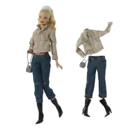 Handmade Babi Clothes Leather Clothing Outfit Overcoat for 11.5 Inch 30cm Doll BJD Clothes Many Style Gifts for Doll Accessories
