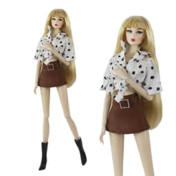 Handmade Babi Clothes Leather Clothing Outfit Overcoat for 11.5 Inch 30cm Doll BJD Clothes Many Style Gifts for Doll Accessories