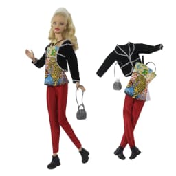 Handmade Babi Clothes Leather Clothing Outfit Overcoat for 11.5 Inch 30cm Doll BJD Clothes Many Style Gifts for Doll Accessories