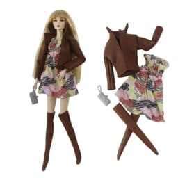 Handmade Babi Clothes Leather Clothing Outfit Overcoat for 11.5 Inch 30cm Doll BJD Clothes Many Style Gifts for Doll Accessories