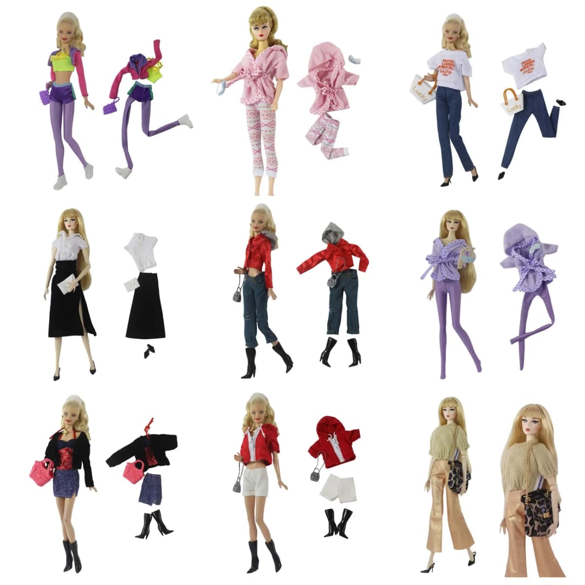 Handmade Babi Clothes Leather Clothing Outfit Overcoat for 11.5 Inch 30cm Doll BJD Clothes Many Style Gifts for Doll Accessories