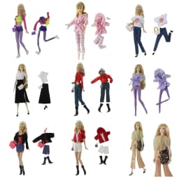 Handmade Babi Clothes Leather Clothing Outfit Overcoat for 11.5 Inch 30cm Doll BJD Clothes Many Style Gifts for Doll Accessories